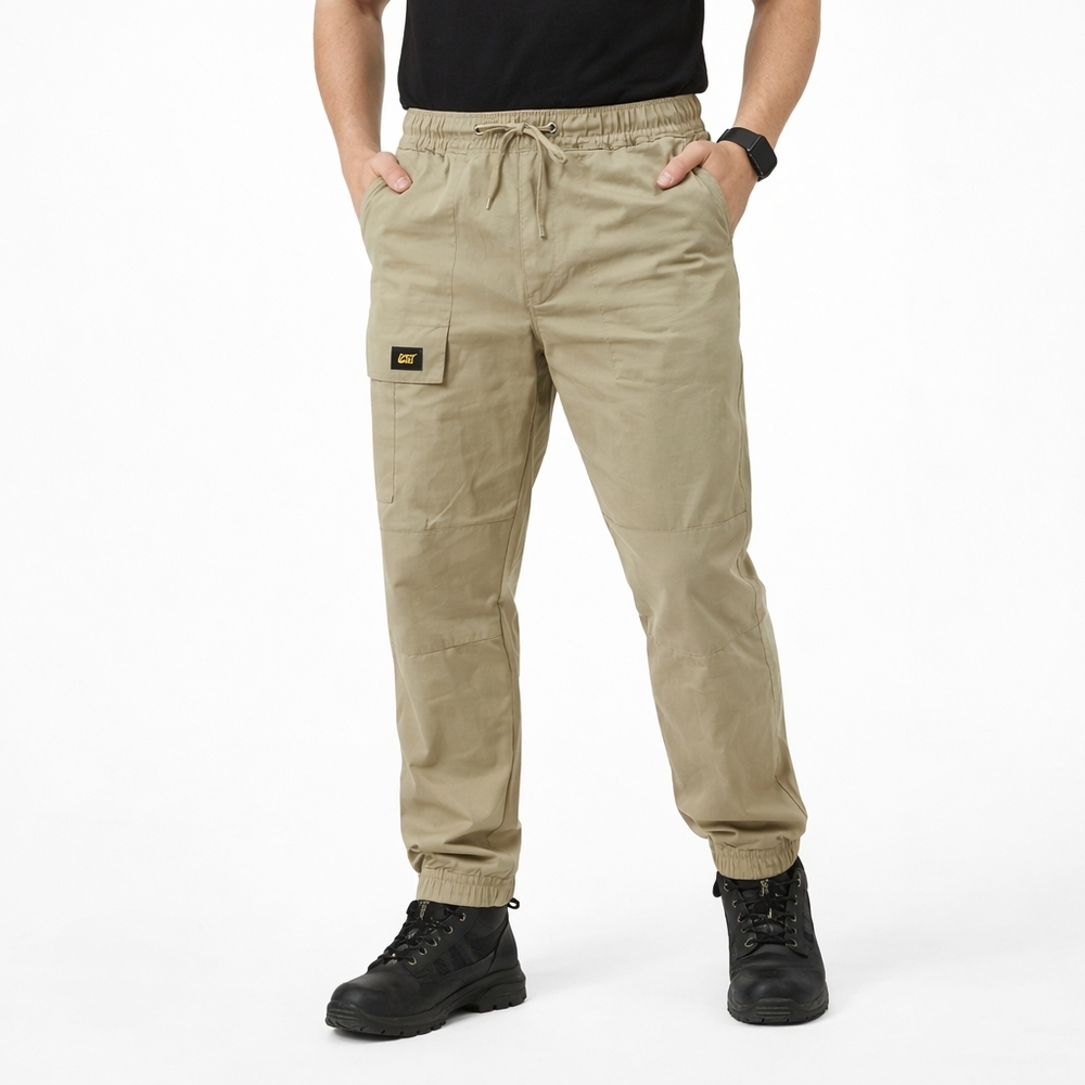 CAT Caterpillar ($140) Pietro Cargo Jogger Pants Dark Sand Workwear Size 38 NWT